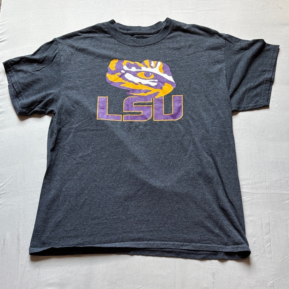 LSU Charcoal Gray Short Sleeve Tee